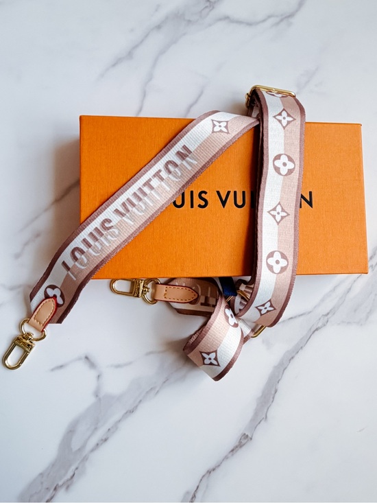 Louis Vuitton Handbags - LV Designer logo Bandouliere replacement Beige guitar Strap